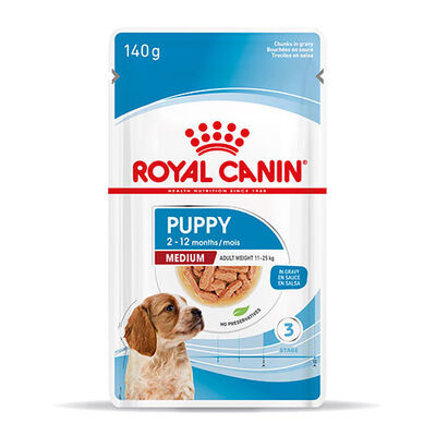 Royal Canin Medium Puppy Gravy Yavru Köpek Konservesi 10 Adet 140 Gr 