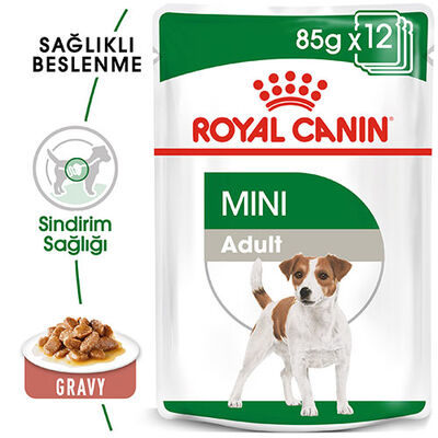 Royal Canin Mini Adult Pouch Yetişkin Köpek Konservesi 6 Adet 85 Gr 
