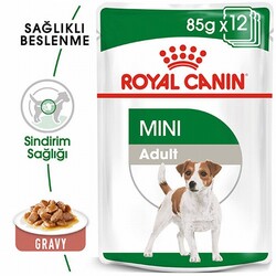 Royal Canin Mini Adult Pouch Yetişkin Köpek Konservesi 12 Adet 85 Gr - Thumbnail