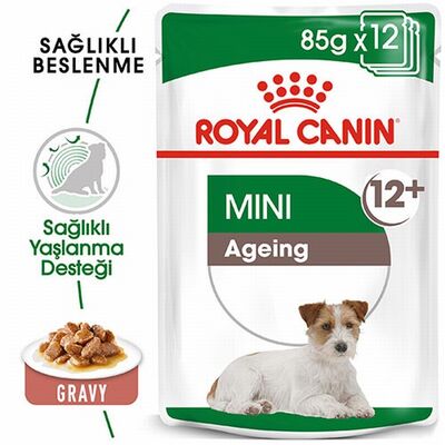 Royal Canin Mini Ageing Gravy Yaşlı Köpek Konservesi 12 Adet 85 Gr 
