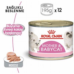 Royal Canin Mother Babycat Pate Yavru Kedi Konservesi 6 Adet 195 Gr - Thumbnail