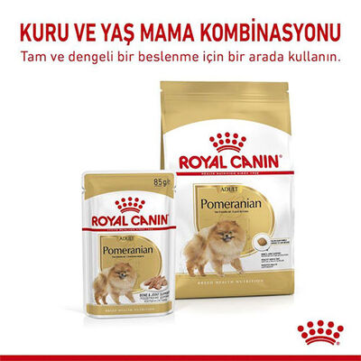 Royal Canin Pomeranian Loaf Gravy Pouch Yetişkin Köpek Konservesi 85 Gr 