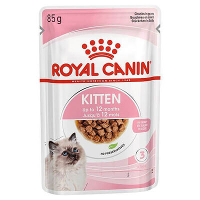 Royal Canin Pouch Kitten Gravy Yavru Kedi Konservesi 12 Adet 85 Gr 