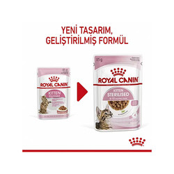 Royal Canin Pouch Kitten Sterilised Gravy Yavru Kedi Konservesi 12 Adet 85 Gr - Thumbnail