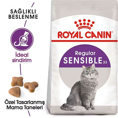 Royal Canin Sensible 33 Hassas Sindirim Sistemi Destekleyici Yetişkin Kedi Maması 10 Kg 