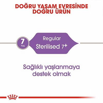 Royal Canin Sterilised 7+ Kısırlaştırılmış Yaşlı Kedi Maması 3,5 Kg 