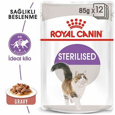 Royal Canin Sterilised Gravy Pouch Kısırlaştırılmış Kedi Konservesi 85 Gr 