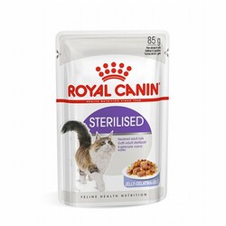 Royal Canin Sterilised Jelly Pouch Kısırlaştırılmış Kedi Konservesi 12 Adet 85 Gr - Thumbnail