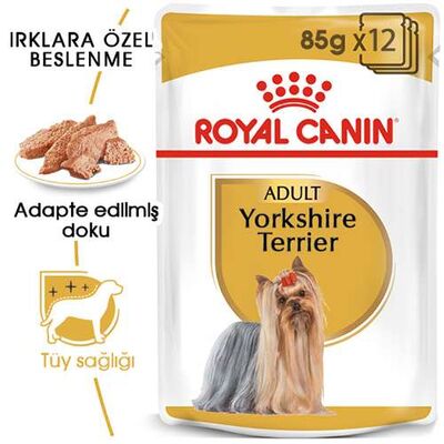 Royal Canin Yorkshire Terrier Adult Yetişkin Köpek Konservesi 12 Adet 85 Gr 