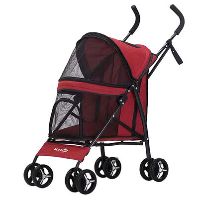 Royalist DTC-801 Katlanabilir Kedi Köpek Arabası Kırmızı 65x40x94 Cm 