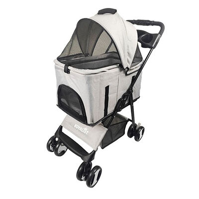 Royalist DTC-804FK Katlanabilir Kedi Köpek Taşıma Arabası Gri 70x47x100 Cm 