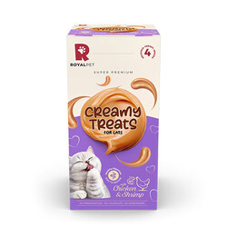 Royalpet Creamy Tavuklu ve Karidesli Krema Kedi Ödül Maması 4x14 Gr - Thumbnail