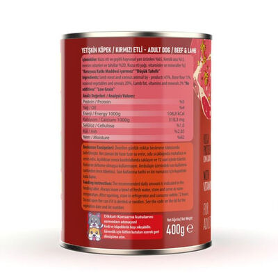 Sapphere Kırmızı Etli Yetişkin Köpek Konservesi 400 Gr 