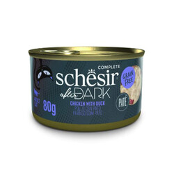 Schesir - Schesir After Dark Pate Tavuk Etli ve Ördek Etli Tahılsız Yetişkin Kedi Konservesi 12 Adet 80 Gr 