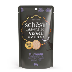 Schesir After Dark Pouch Tavuklu ve Ördek Etli Tahılsız Yetişkin Kedi Konservesi 12 Adet 80 Gr - Thumbnail