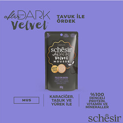 Schesir After Dark Pouch Tavuklu ve Ördek Etli Tahılsız Yetişkin Kedi Konservesi 12 Adet 80 Gr - Thumbnail