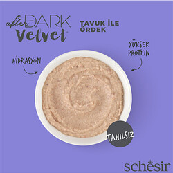 Schesir After Dark Pouch Tavuklu ve Ördek Etli Tahılsız Yetişkin Kedi Konservesi 12 Adet 80 Gr - Thumbnail