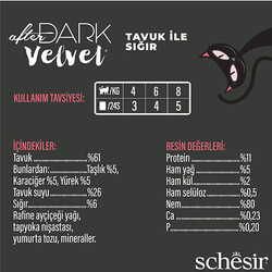 Schesir After Dark Pouch Tavuklu ve Sığır Etli Tahılsız Yetişkin Kedi Konservesi 12 Adet 80 Gr - Thumbnail