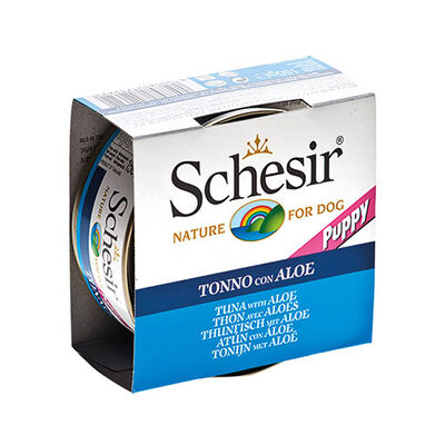 Schesir Jöle İçinde Tavuklu ve Aloe Veralı Yavru Köpek Konservesi 6 Adet 150 Gr 