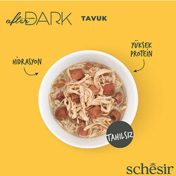 Schesir After Dark Sos İçinde Tavuk Etli Tahılsız Yetişkin Kedi Konservesi 12 Adet 80 Gr - Thumbnail