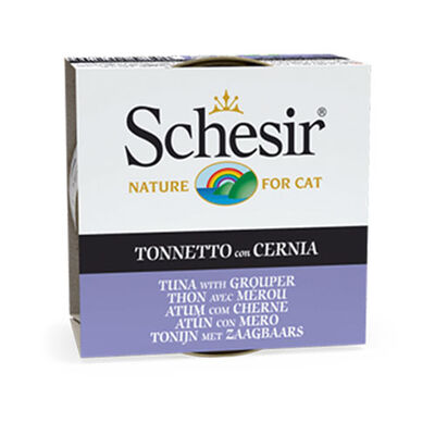 Schesir Jelly Ton ve Orfoz Balıklı Yetişkin Kedi Konservesi 85 Gr 