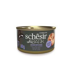 Schesir - Schesir After Dark Sos İçinde Tavuk Etli ve Ördek Etli Tahılsız Yetişkin Kedi Konservesi 12 Adet 80 Gr 
