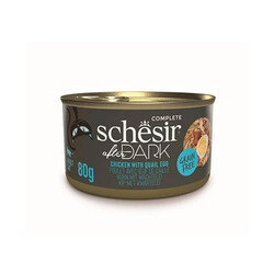 Schesir - Schesir After Dark Pate Tavuk Etli ve Bıldırcın Yumurtalı Tahılsız Yetişkin Kedi Konservesi 12 Adet 80 Gr 