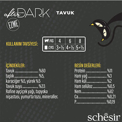 Schesir After Dark Pate Tavuk Etli Tahılsız Yetişkin Kedi Konservesi 12 Adet 80 Gr - Thumbnail