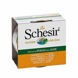 Schesir - Schesir Tavuklu ve Aloe Veralı Jelly Yetişkin Köpek Konservesi 6 Adet 150 Gr 