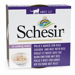 Schesir - Schesir Tavuklu ve Sığır Etli Yetişkin Kedi Konservesi 85 Gr 