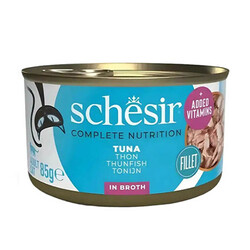 Schesir - Schesir Ton Balıklı Soslu Yetişkin Kedi Konservesi 6 Adet 85 Gr 