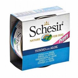 Schesir - Schesir Ton Balıklı ve Aloe Veralı Jelly Yavru Köpek Konservesi 6 Adet 150 Gr 