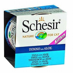 Schesir - Schesir Ton Balıklı ve Aloe Veralı Yavru Kedi Konservesi 6 Adet 85 Gr 