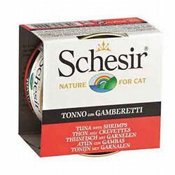 Schesir - Schesir Ton Balıklı ve Karidesli Jelly Yetişkin Kedi Konservesi 85 Gr 