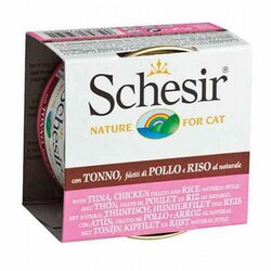 Schesir - Schesir Ton Balıklı ve Tavuklu Yetişkin Kedi Konservesi 6 Adet 85 Gr 