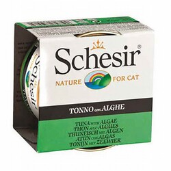 Schesir - Schesir Ton Balıklı ve Yosunlu Jelly Yetişkin Kedi Konservesi 6 Adet 85 Gr 