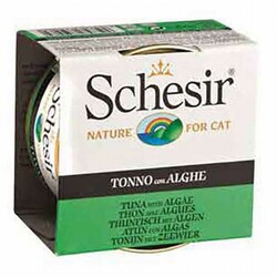 Schesir - Schesir Ton Balıklı ve Yosunlu Jelly Yetişkin Kedi Konservesi 85 Gr 
