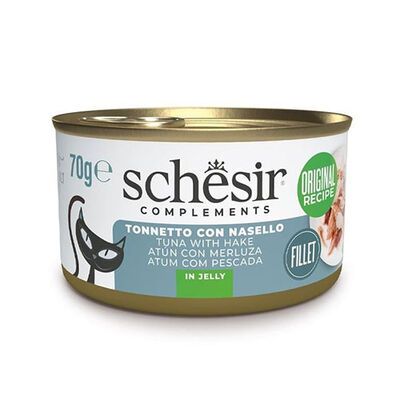 Schesir Ton ve Berlam Balıklı Jelly Yetişkin Kedi Konservesi 70 Gr 