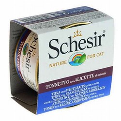 Schesir - Schesir Ton ve Ringa Balıklı Yetişkin Kedi Konservesi 6 Adet 85 Gr 