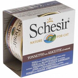 Schesir - Schesir Ton ve Ringa Balıklı Yetişkin Kedi Konservesi 85 Gr 