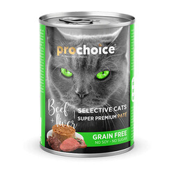 Pro Choice - Pro Choıce Seçici Kediler İçin Sığır Etli ve Ciğerli Ezme Tahılsız Kedi Konservesi