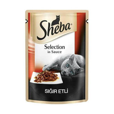 Sheba Sığır Etli Yetişkin Kedi Konservesi Pouch