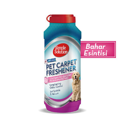 Simple Solution Bahar Kokulu Kedi ve Köpek Koku Giderici Halı Pudrası 500 Gr 