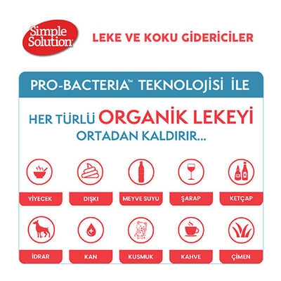 Simple Solution Bahar Kokulu Kedi ve Köpek Koku Giderici Halı Pudrası 500 Gr 