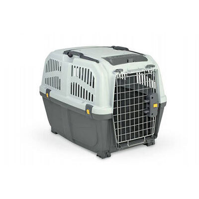 Skudo-6 Iata Tekerleksiz Plastik Kedi ve Köpek Taşıma Kafesi 92x63x70 Cm 