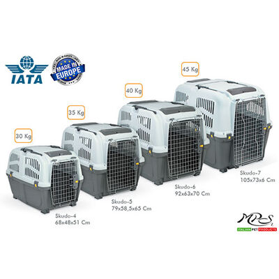 Skudo -7 Iata Tekerleksiz Plastik Kedi ve Köpek Taşıma Kafesi 105x73x76 Cm 