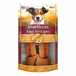 Smart Bones - SmartBones Tavuklu Fıstık Ezmeli Mini Düğüm Kemik Köpek Ödülü 2'li 158 Gr 
