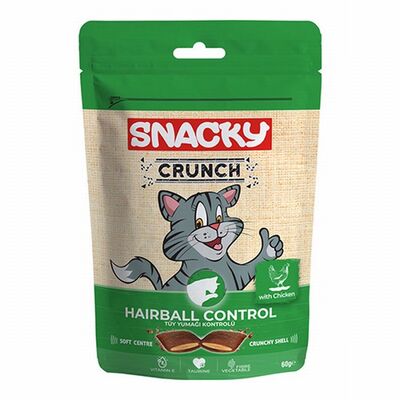Snacky Crunchy Hairball Control Tavuklu Kedi Ödülü 10x60 Gr 