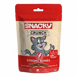 Snacky - Snacky Crunchy Strong Bones Tavuklu ve Peynirli Kedi Ödülü 10x60 Gr 