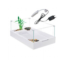 Sobo - Sobo Filtreli Lambalı Cam Kaplumbağa Bahçesi 50x31x25 Cm 